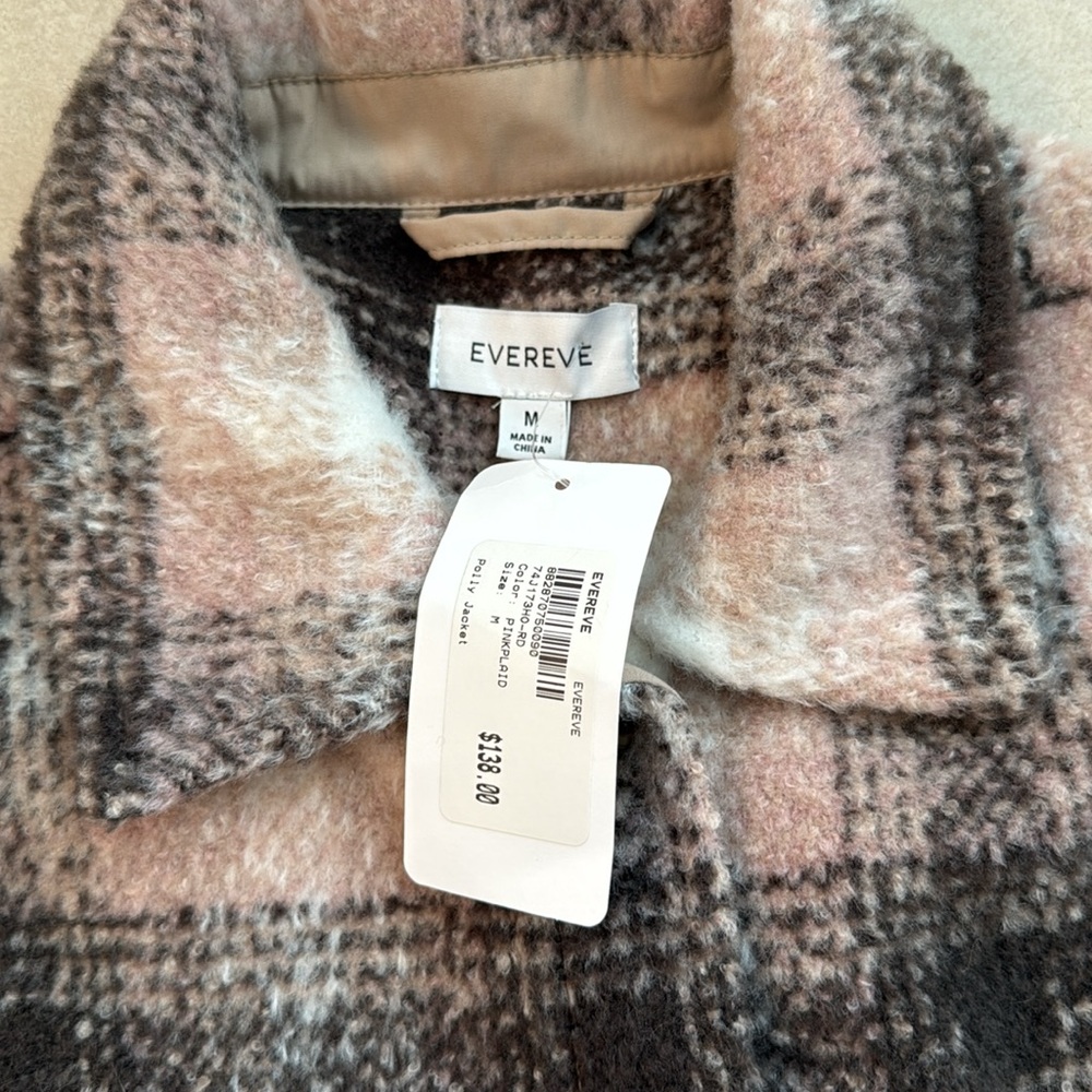 NWT Evereve Polly Plaid Jacket - Picture 5 of 11